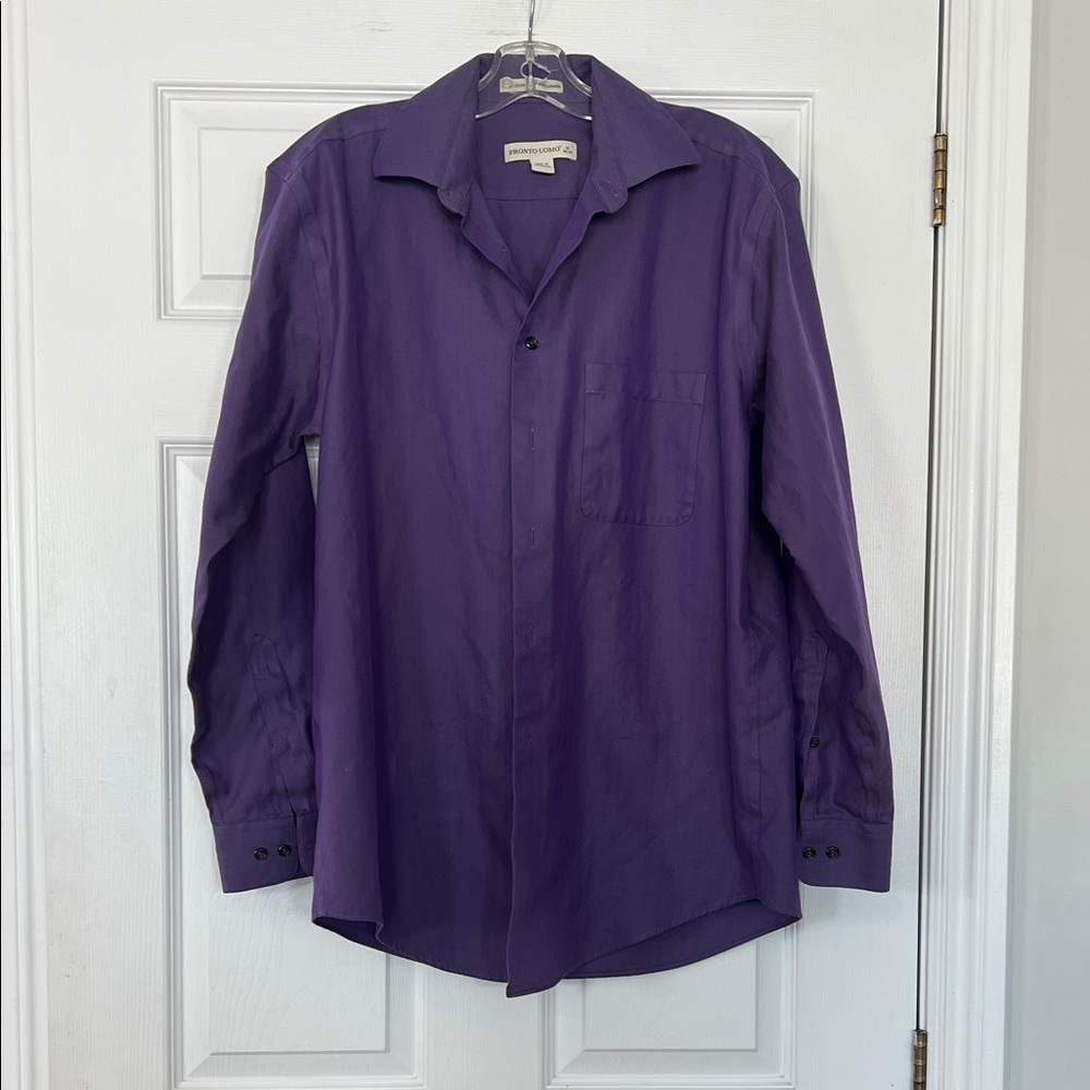 Pronto Uomo Lavender Herringbone Shirt